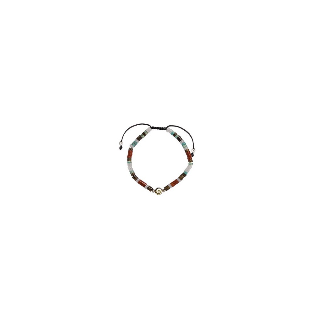 Bracelet pierres naturelles et œil de sainte Lucie SBC156