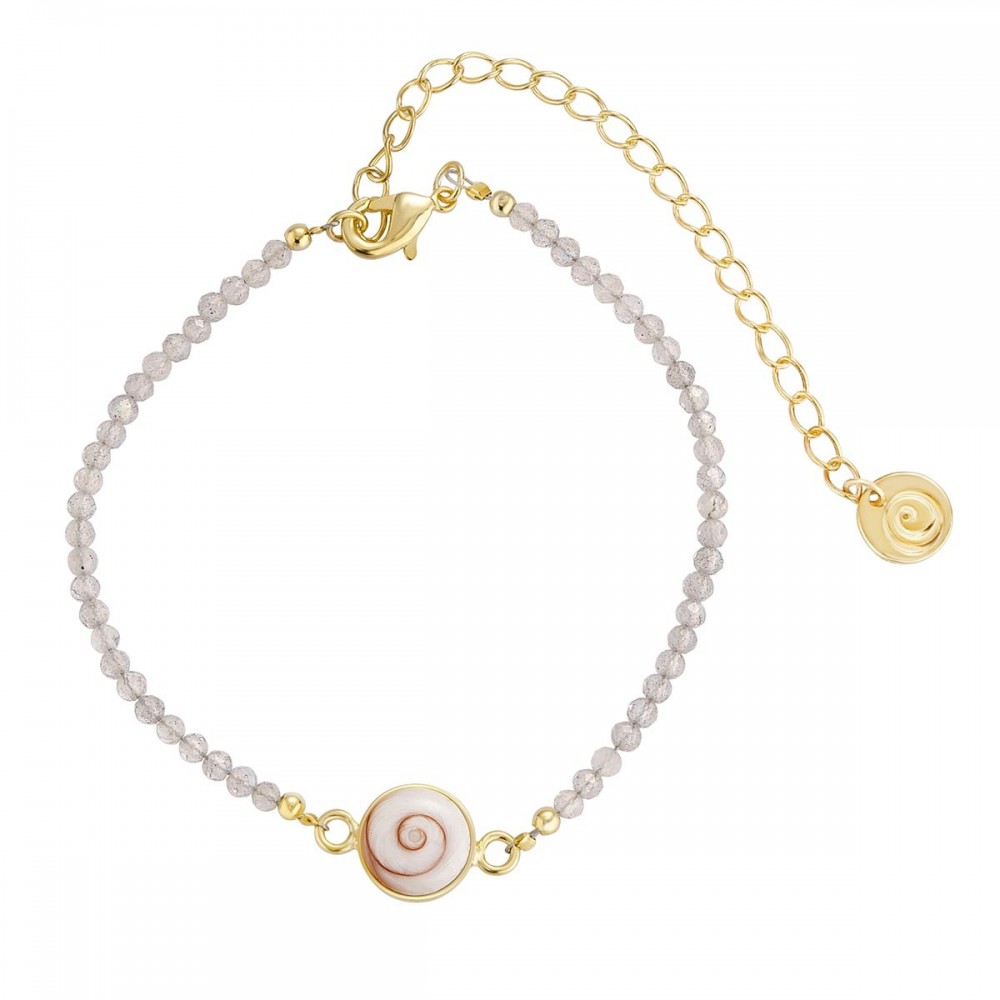 Bracelet oeil de ste Lucie et labradorite POSBC250MEDILABRA