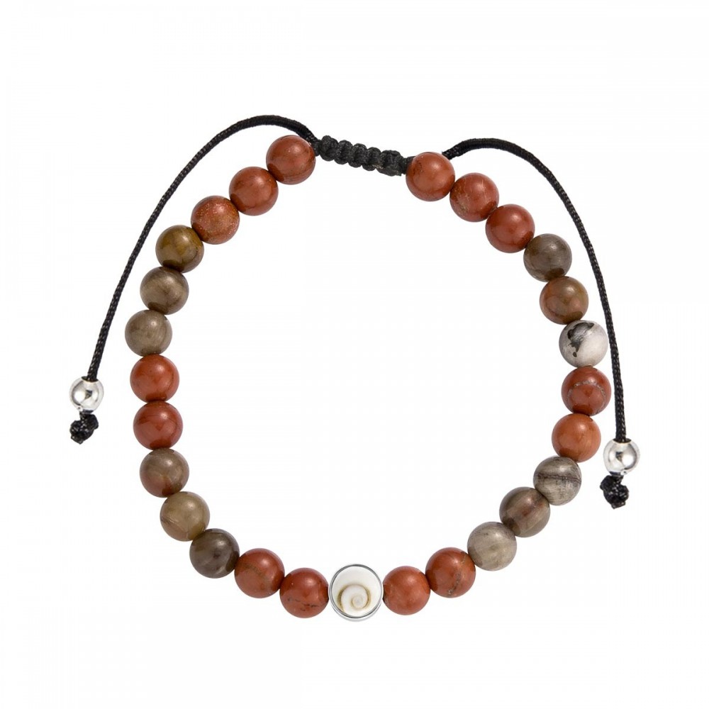 Bracelet œil de Ste Lucie et pierres naturelles SBC147