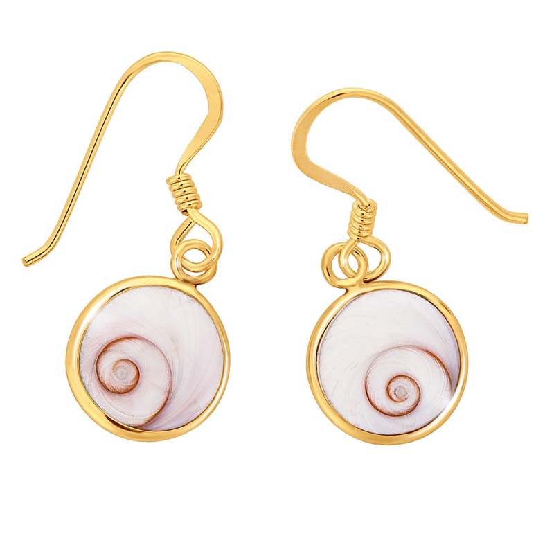 Boucles d'oreilles Rondes oeil de sainte lucie