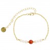 Bracelet doré corail +...