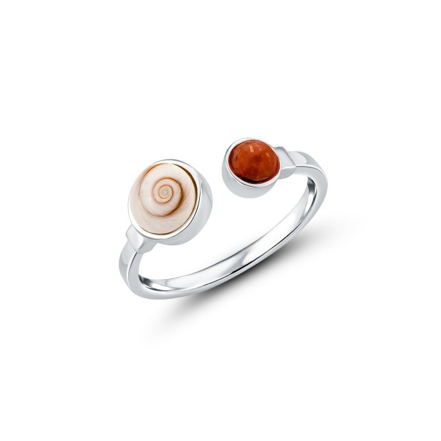 Bague argent ouverte – Œil...