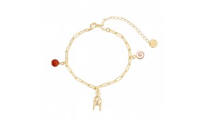 Bracelet doré maillons –...