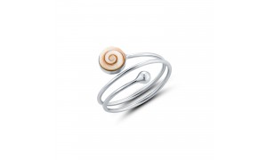 Bague argent spirale – Œil...