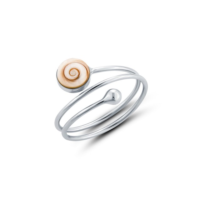 Bague argent spirale – Œil...