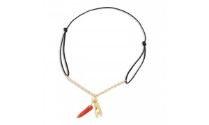 Bracelet cordon avec corail...