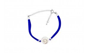 Bracelet cordon bleu argent...