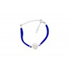 Bracelet cordon bleu argent...