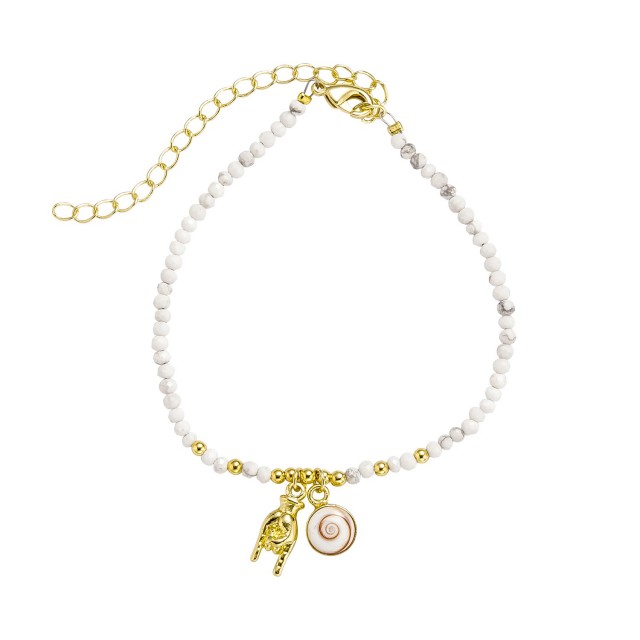 Bracelet doré Œil de...
