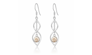 Boucles d'oreilles en Argent avec Œil de Sainte Lucie