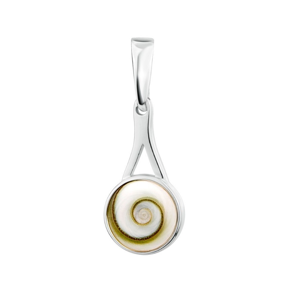 Pendentif goutte Œil de Ste-Lucie argent SPC50860