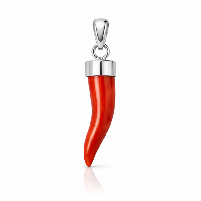 Pendentif Argent 925 Corail...