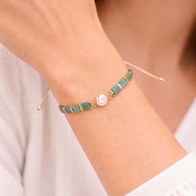 Bracelet œil de Sainte-Lucie ajustable POSBC066MEDI