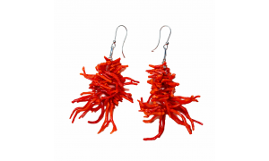 Boucles d’oreilles corail...