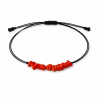 Bracelet corail ajustable -...