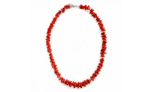 Collier corail méditerranéen argent 925