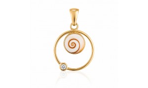 Pendentif Œil de Sainte Lucie Doré POSPC5000ACMEDI