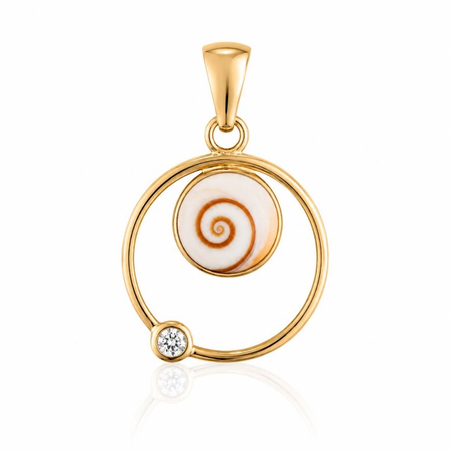 Pendentif Œil de Sainte Lucie Doré POSPC5000ACMEDI