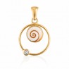 Pendentif Œil de Sainte Lucie Doré POSPC5000ACMEDI